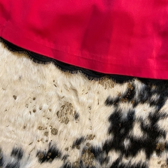 Revolve Lovers + Friends A line Hot Pink Black Lace Mini Dress Size Small - Picture 6 of 10